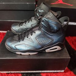 Air Jordan Retro6 Sz10 BLACK/BLACK-WHT
