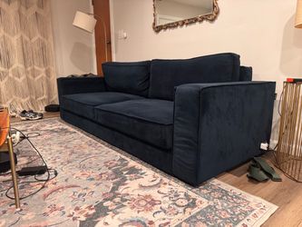 Coddle Switch Queen Sleeper Sofa – Dark Green Velvet – USB & Power Outlets
