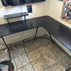 Mr IRONSTONE L Shaped Desk Corner Computer Desk