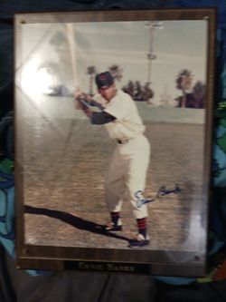 Autographed Ernie Banks Photograph