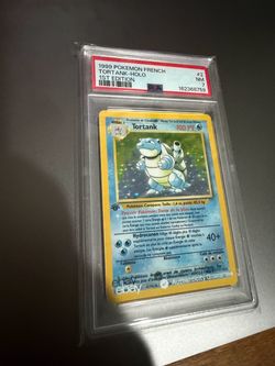1999 Pokemon French Blastoise Holo 1st Edition PSA 7
