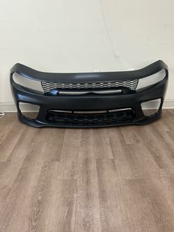 Charger 2015+ Front Bumper Cover with Grille Inserts