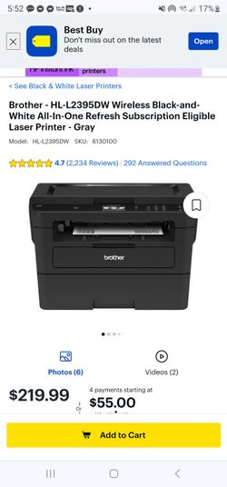 Brother HL-L2395DW Laser Printer Scanner 