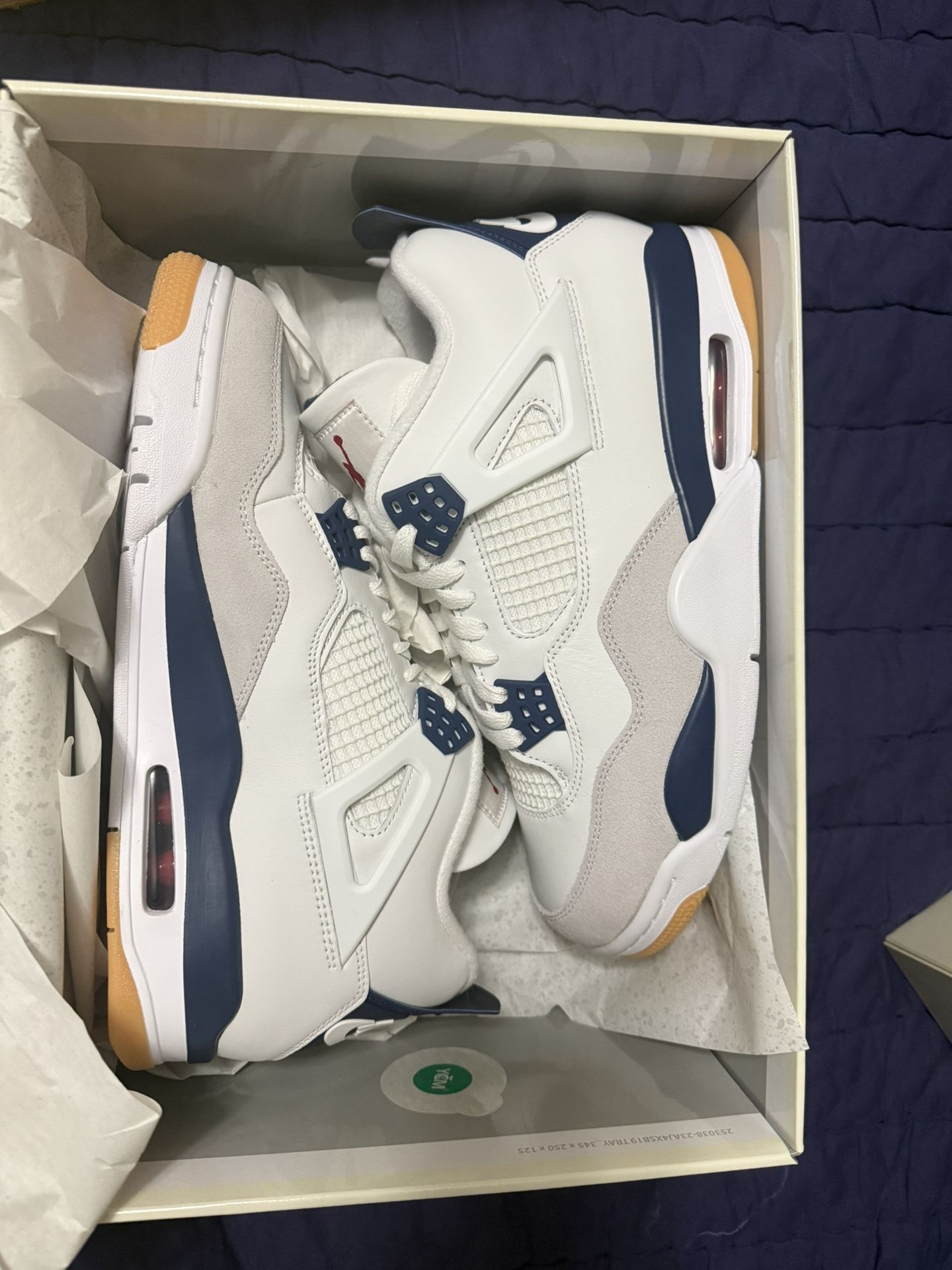 Nike Air Jordan 4 SB BLUE size 10
