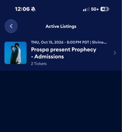 Prospa Thursday 10/15 x2
