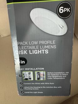 30 Low profile disk light soft white
