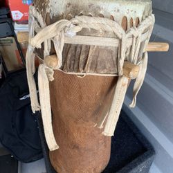 African Handmade Drum 🪘 Excellent Sound!
