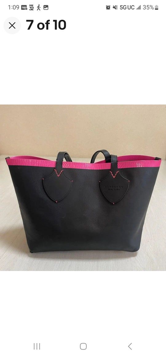 NWT Burberry Leather Banner Tote Bag for Sale in Miami Beach, FL - OfferUp