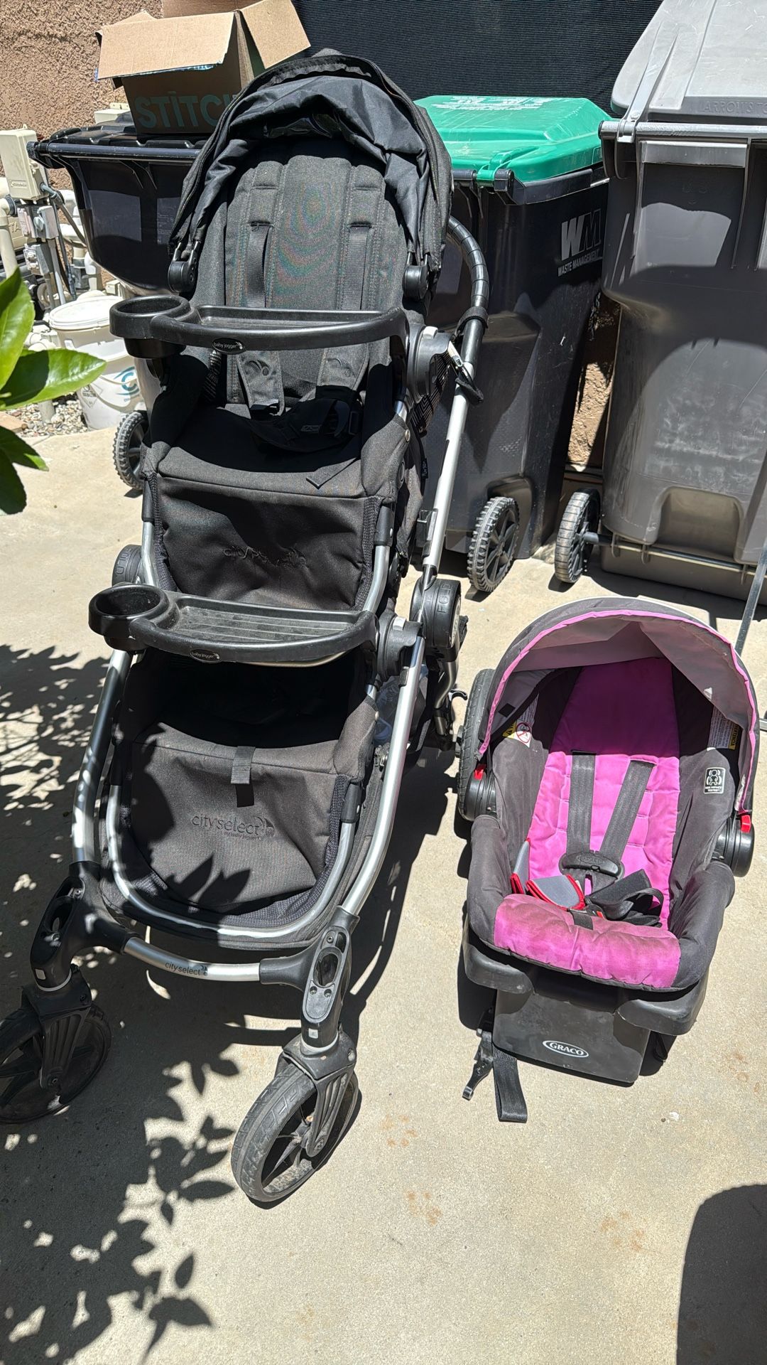 City Select Double Stroller By Baby Jogger + All Attachments