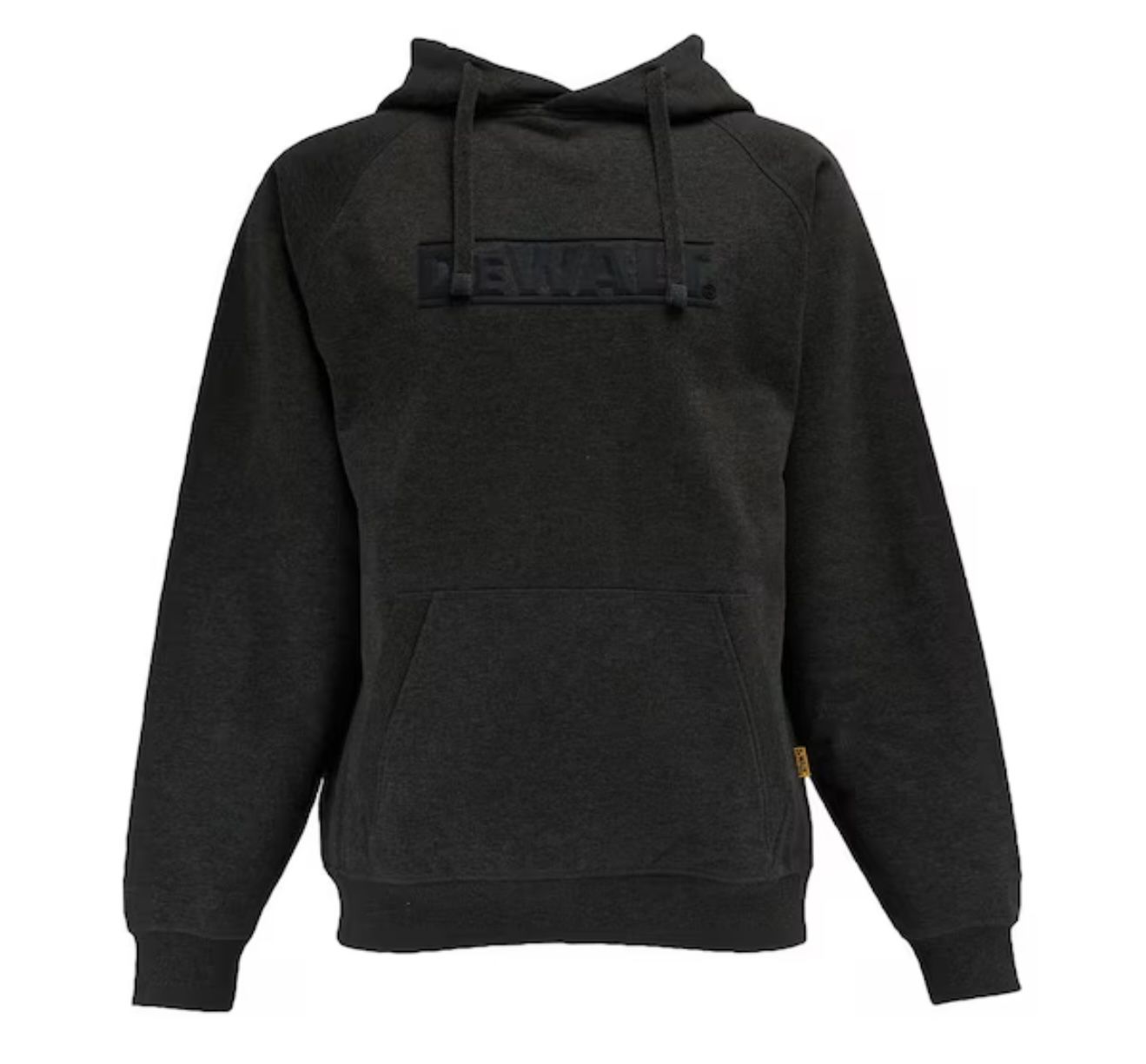 DEWALT Weatherford Men's Charcoal Cotton/Poly Hoodie Sweatshirt with Front Pocket and Logo