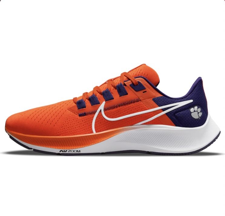 Nike Air Zoom Pegasus 38 Clemson Tigers Running Shoes