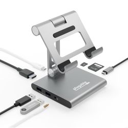BRAND NEW Plugable USB-C Hub Stand for iPad Pro/Air/Surface