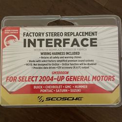 Factory Stereo Replacement, Interface