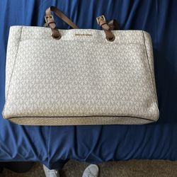 Michael Kors Tan & Brown Purse (Real, Genuine) Slight Wear 