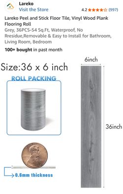 36 piece Peel ans stick floor tiles, Vinyl roll