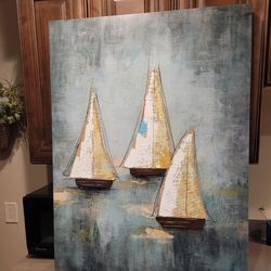 30 X 40 Canvas/Sailboats