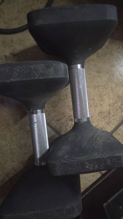Rubber Dumbbells Pair
