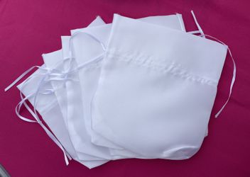 6x6” Satin  Drawstring Bags 