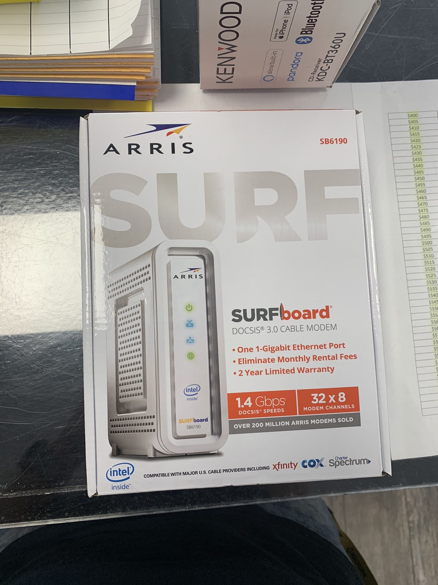 Arris surf modem