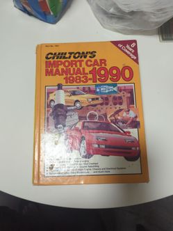 Chilton's import car manual 1(contact info removed)