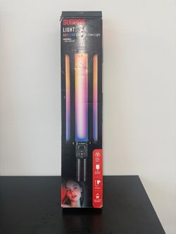 Sunpak RGB LightStick PRO With Built-In Battery & Barndoors LS-RGB360-BD
