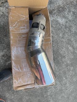 5-6in MBRP Chrome Exhaust Tip with Pipe Section