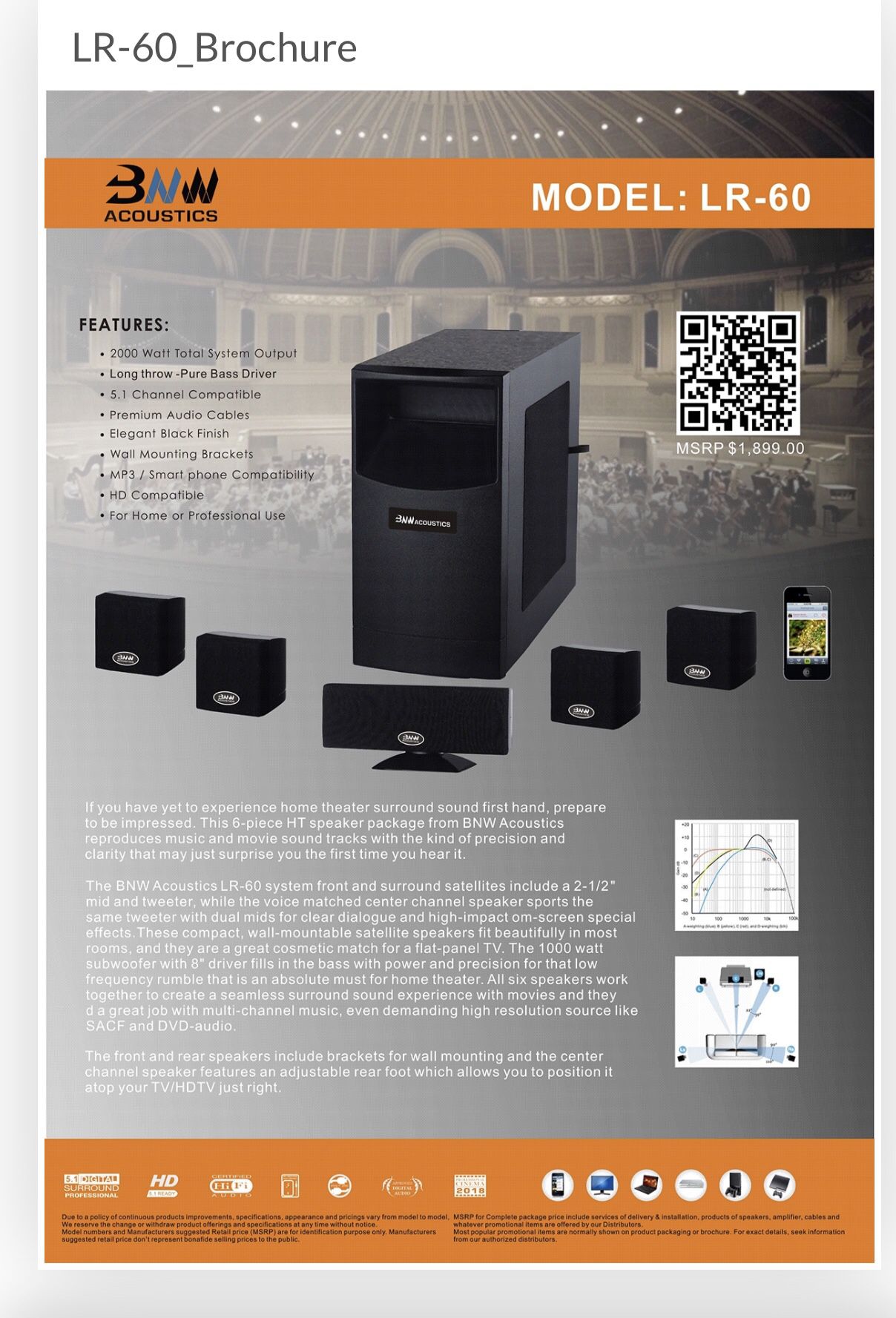 BNW Acoustics LR-60 Home Theater System