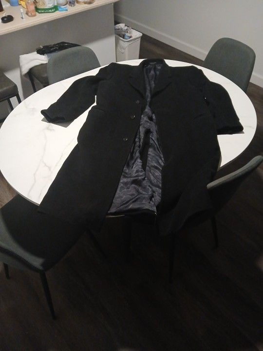 Cashmere Black Peacoat