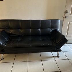 Leather Futon Couch 