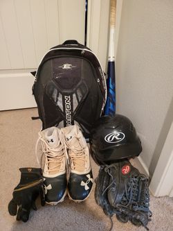 Set Of Baseball Gear
