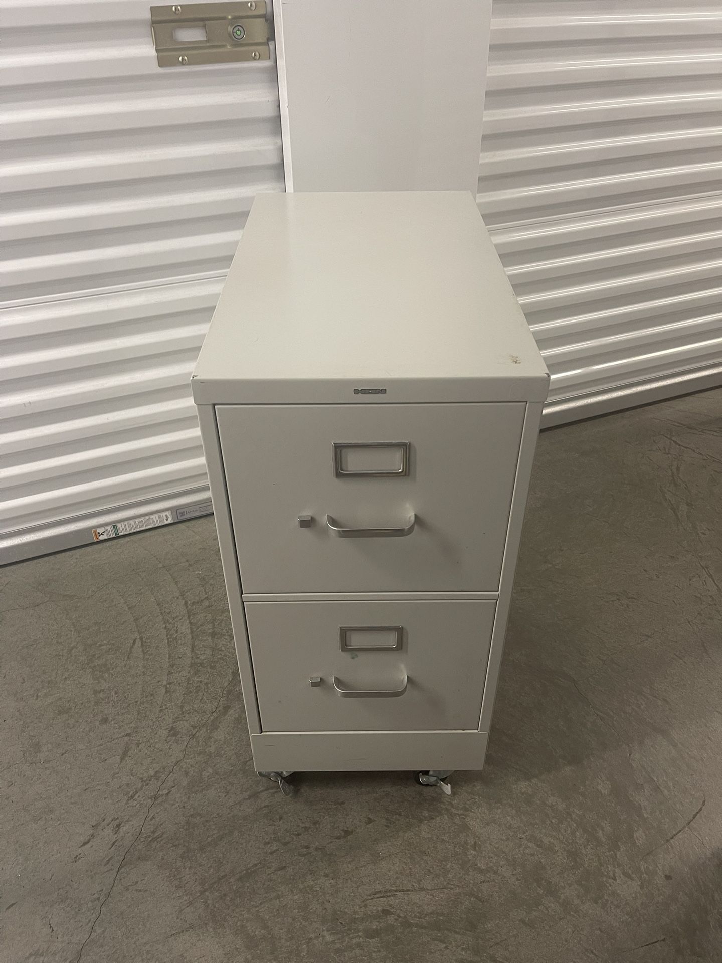 Two Drawer Metal Filing Cabinet