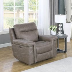 Brand New Taupe Power^2 Reclining Chair