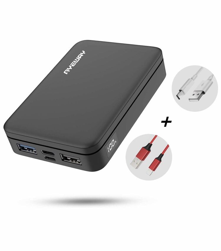 Power Bank 10000mAh Portable Charger with Dual High Speed Charging outputs