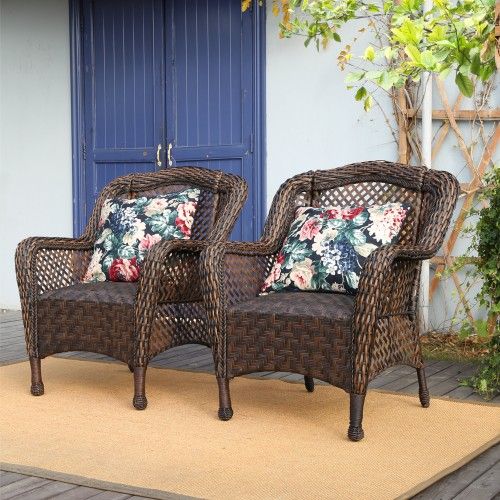 Brand New In The Box Two-piece Patio Chairs With Built-in Cushions High Quality Outdoor Chairs New