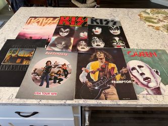 Vintage Rock Concert Tour Programs Lot