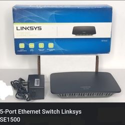 Two Linksys SE1500 5 PORT Switches