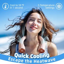 NEW PORTABLE NECK FAN RECHARGEABLE