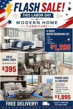 FLASH SALE ( MODERN HOME FURNITURE) Buy Now, Pay Later! Get started with ONLY