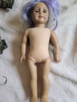 American Girl Retired 18 inch Hair gray hair dyed Purple Brown Eyes Doll RETIRED

 Thumbnail