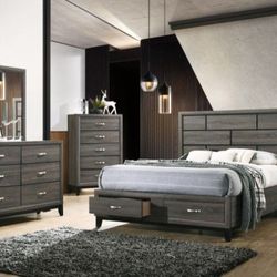 Queen Size Bedroom Set With Storage 