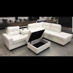 New Sectional + Ottoman 