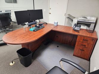 Conference Table, Chairs, Desk, Office Deco