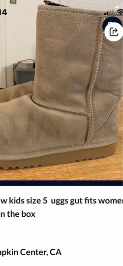 Like new kids size 5 Uggs but fit women size 7 still in the box