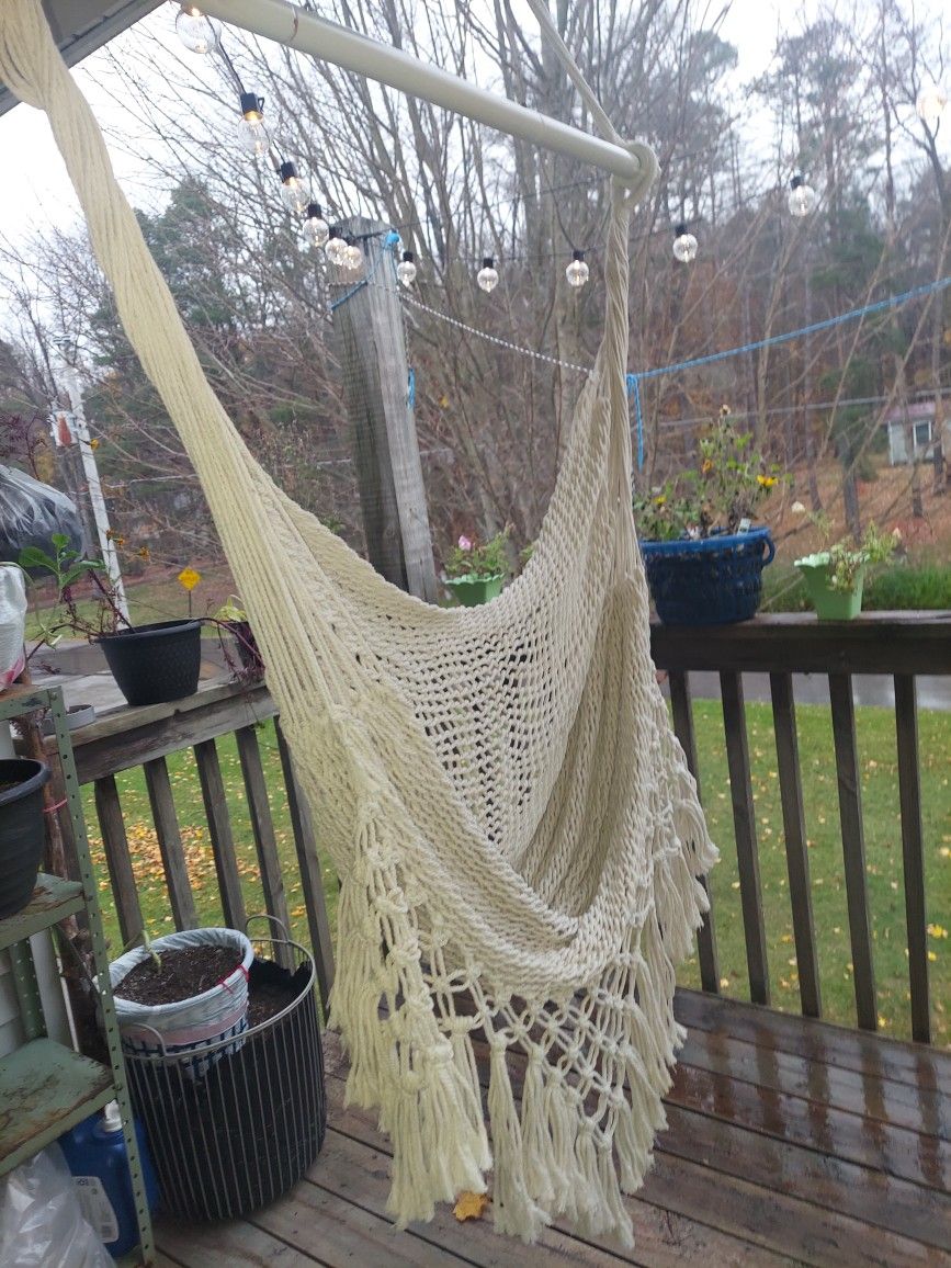 Handwoven Hammock Chair Indoor/outdoor Must Pick Up