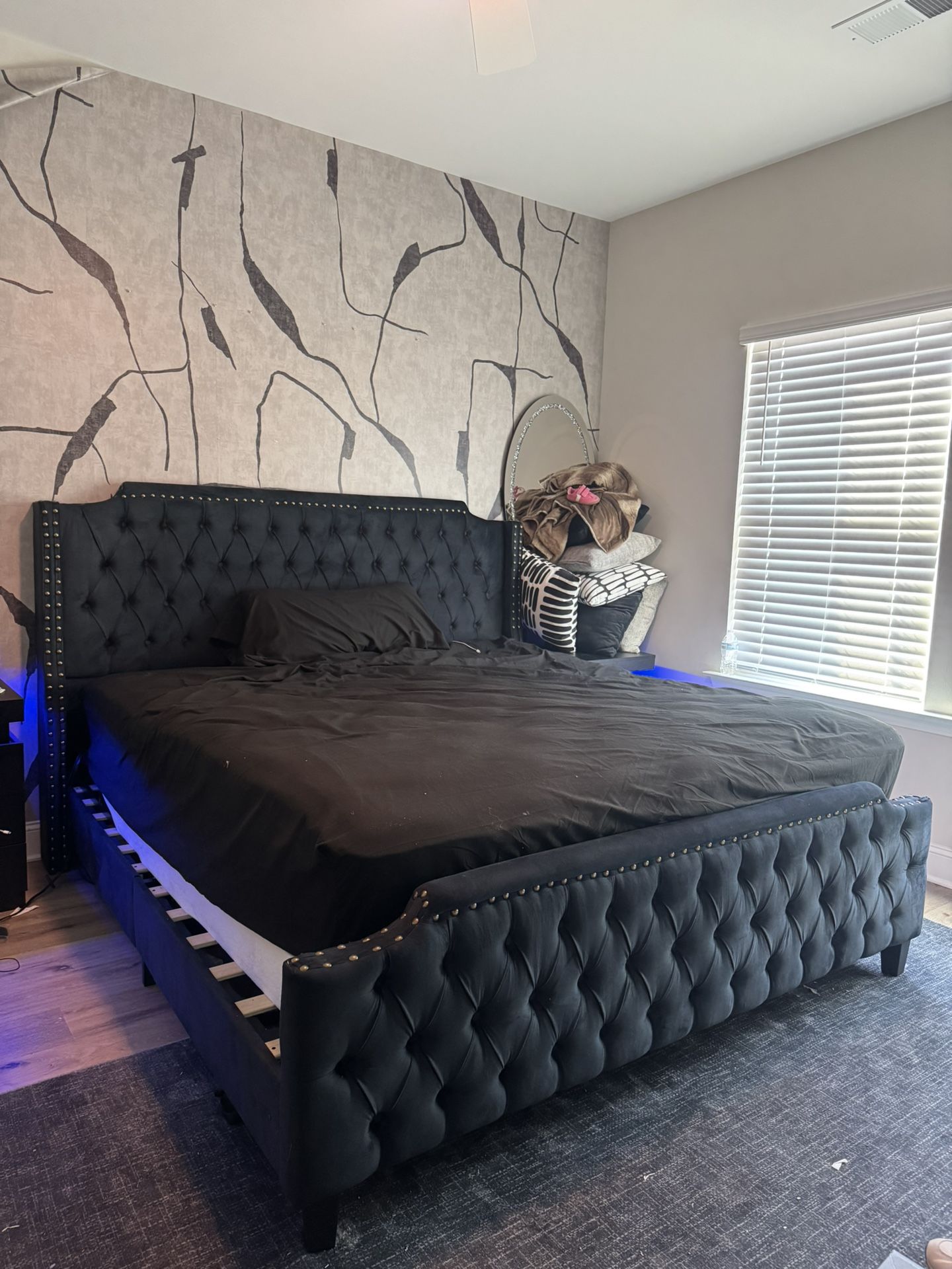 King Headboard And Footboard For $125