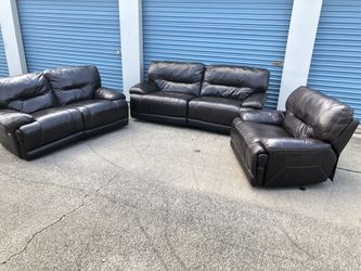 Leather Power Reclining Couches