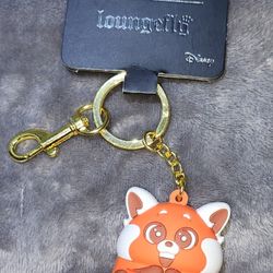 Disney Pixar Turning Red Mei Smiling Red Panda Figural Keychain