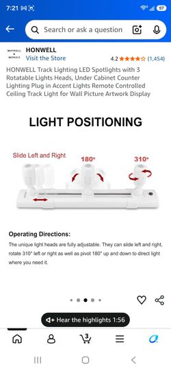 Tracking LED light with remote excellent conditions can be mounted with remote $35