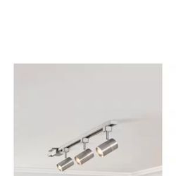 4-ft. 3-Light Brushed Nickel Integrated LED Linear Track Lighting Kit with Mini Cylinder Track Heads
