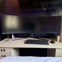 57" Odyssey Neo G9 Dual 4K UHD Quantum Mini-LED 240Hz 1ms(GtG) HDR 1000 Curved Gaming Monitor